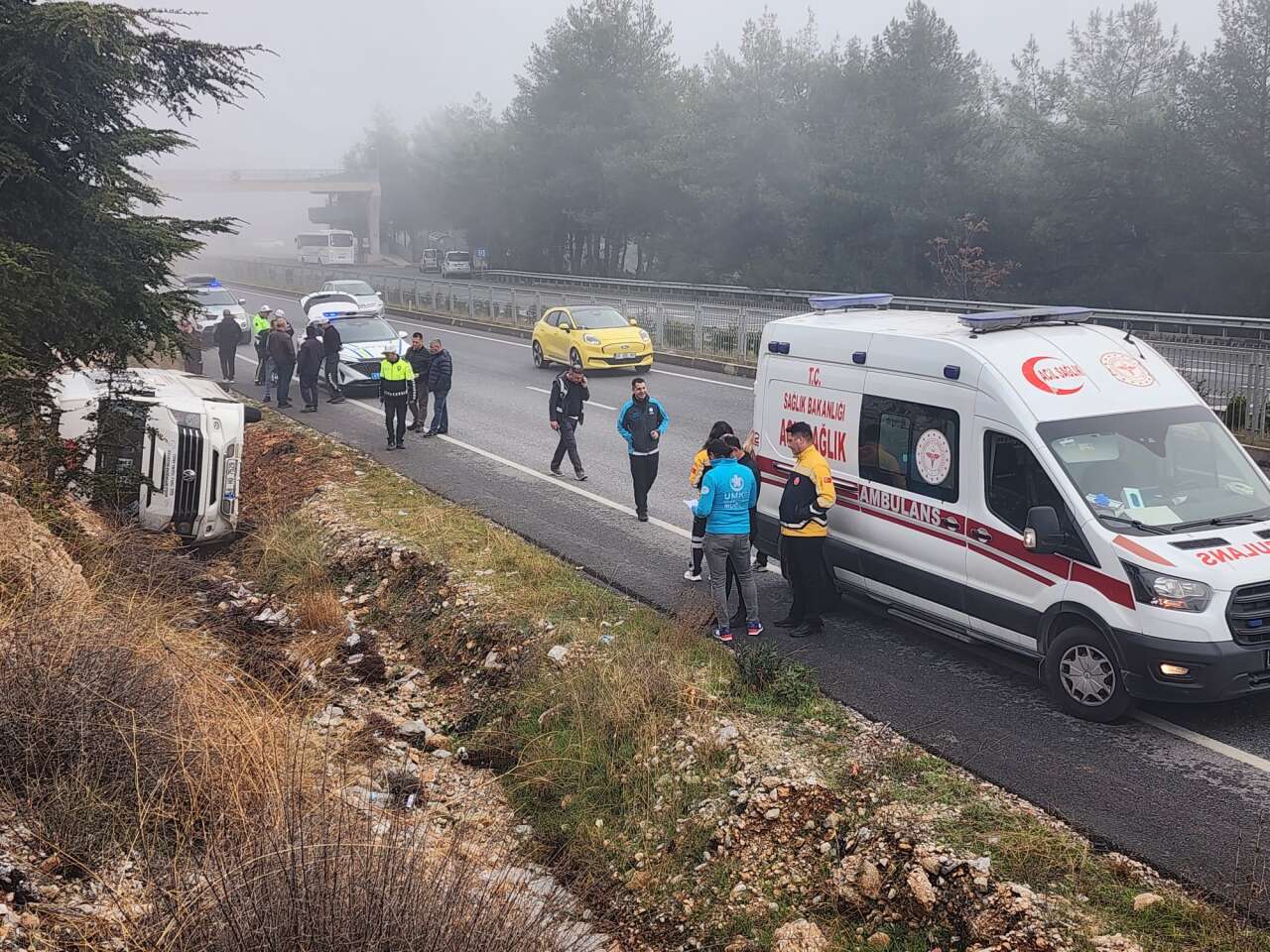 Muğla’da Sis Kazaya Neden Oldu: 13 Yaralı 2
